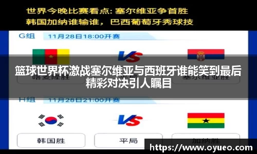 篮球世界杯激战塞尔维亚与西班牙谁能笑到最后精彩对决引人瞩目